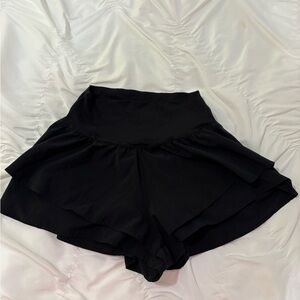 Women's Black Offline Shorts